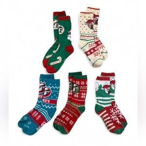 Buccees Christmas holiday crew socks